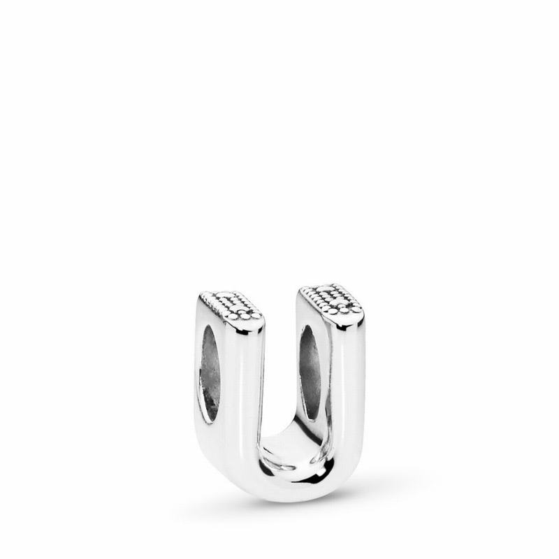 Pandora Letter U Charm NZ, Sterling Silver (759384-VOE)